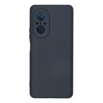 Mey İthalat®  Huawei Nova 9 SE Kılıf Nano içi Kadife Silikon - Lacivert