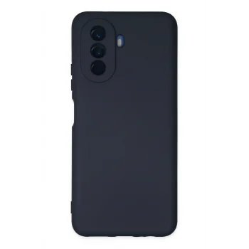 Mey İthalat®  Huawei Nova Y70 Kılıf Nano içi Kadife Silikon - Lacivert