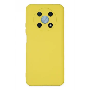 Mey İthalat®  Huawei Nova Y90 Kılıf Nano içi Kadife Silikon - Sarı