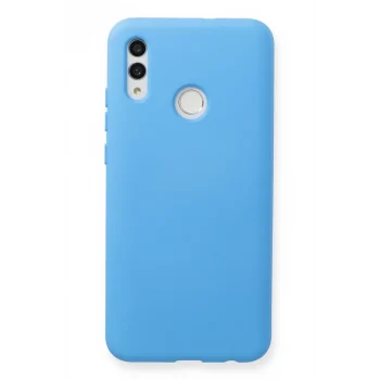 Mey İthalat®  Huawei P Smart 2019 Kılıf Nano içi Kadife Silikon - Mavi