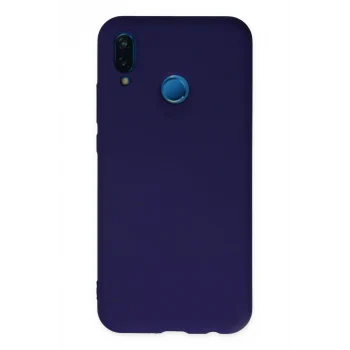 Mey İthalat®  Huawei P20 Lite Kılıf Nano içi Kadife Silikon - Mor