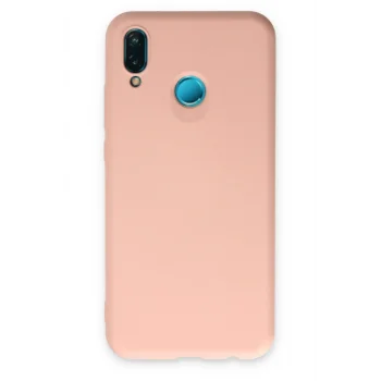 Mey İthalat®  Huawei P20 Lite Kılıf Nano içi Kadife Silikon - Pudra