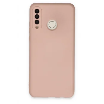 Mey İthalat®  Huawei P30 Lite Kılıf Nano içi Kadife Silikon - Pudra