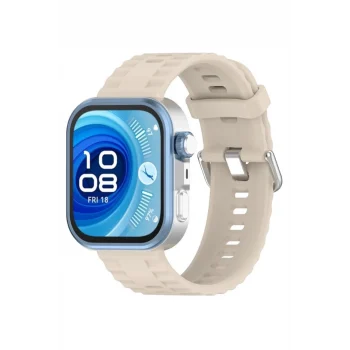 Mey İthalat®  Huawei Watch Fit 3 Klasik Kordon - Krem