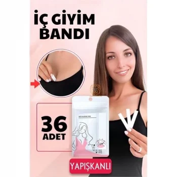 Mey İthalat® İç Giyim Bandı Çift Taraflı Yapışkanlı Su Geçirmez 36 ADET 720406