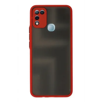 Mey İthalat®  İnfinix Hot 10 Play Kılıf Montreal Silikon Kapak - Kırmızı