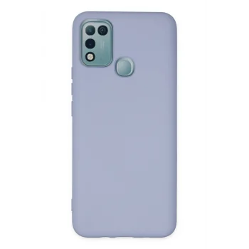 Mey İthalat®  İnfinix Hot 10 Play Kılıf Nano içi Kadife Silikon - Lila