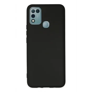 Mey İthalat®  İnfinix Hot 10 Play Kılıf Nano içi Kadife Silikon - Siyah