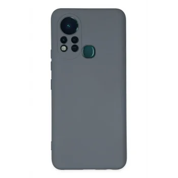 Mey İthalat®  İnfinix Hot 11s Kılıf Nano içi Kadife Silikon - Gri