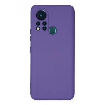 Mey İthalat®  İnfinix Hot 11s Kılıf Nano içi Kadife Silikon - Mor