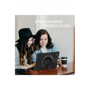 Mey İthalat®   iPad 2022 10.9 (10.nesil) Kılıf Amazing Tablet Kapak - Siyah