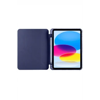 Mey İthalat®   iPad 2022 10.9 (10.nesil) Kılıf Kalemlikli Mars Tablet Kılıfı - Lacivert