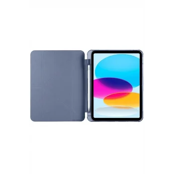 Mey İthalat®   iPad 2022 10.9 (10.nesil) Kılıf Kalemlikli Mars Tablet Kılıfı - Lavender