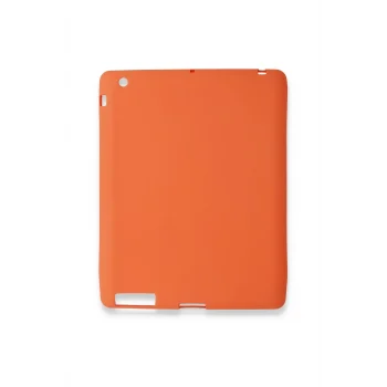 Mey İthalat®   iPad 4 9.7 Kılıf Evo Tablet Silikon - Turuncu