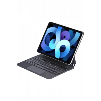 Mey İthalat®   iPad Pro 11 (2022) Kılıf X7 Magic Manyetik Klavyeli Tablet Kılıfı - Siyah