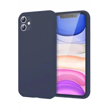 Mey İthalat®   iPhone 11 Kılıf First Silikon - Lacivert