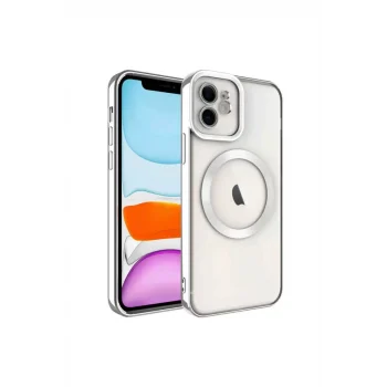 Mey İthalat®   iPhone 11 Kılıf Kross Magneticsafe Kapak - Titan Gri