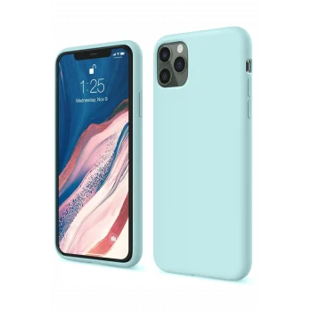Mey İthalat®   iPhone 11 Pro Kılıf First Silikon - Turkuaz