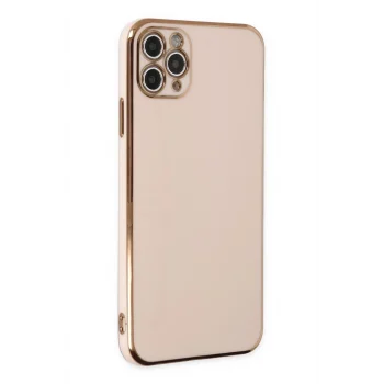 Mey İthalat®   iPhone 11 Pro Max Kılıf Volet Silikon - Pembe