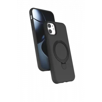 Mey İthalat®   iPhone 11 Regal Magsafe Standlı Kapak - Titan Gri