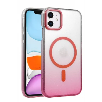 Mey İthalat®   iPhone 12 Glossy Magsafe Kapak - Pembe