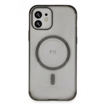 Mey İthalat®   iPhone 12 Hilton Magsafe Kapak - Titan Gri