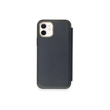 Mey İthalat®   iPhone 12 Kılıf Dolpin Kapaklı - Lacivert