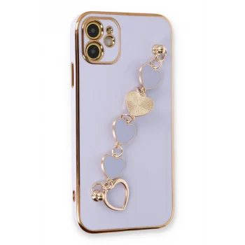 Mey İthalat®   iPhone 12 Kılıf Esila Silikon - Lila