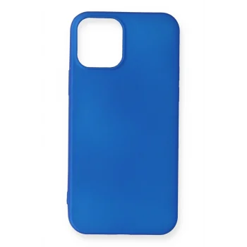 Mey İthalat®   iPhone 12 Mini Kılıf First Silikon - Mavi
