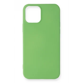 Mey İthalat®   iPhone 12 Mini Kılıf First Silikon - Yeşil