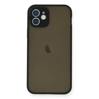Mey İthalat®   iPhone 12 Mini Kılıf Montreal Silikon Kapak - Siyah