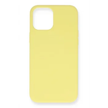 Mey İthalat®   iPhone 12 Mini Kılıf Nano içi Kadife Silikon - Sarı