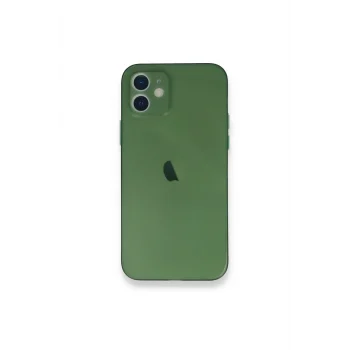 Mey İthalat®   iPhone 12 Mini Kılıf PP Ultra İnce Kapak - Yeşil