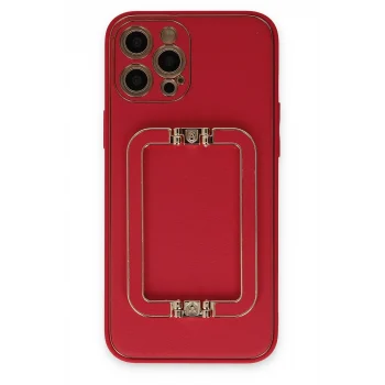 Mey İthalat®   iPhone 12 Pro Kılıf Coco Elit Kapak - Kırmızı