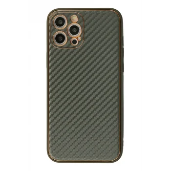 Mey İthalat®   iPhone 12 Pro Kılıf Coco Karbon Silikon - Füme