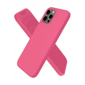 Mey İthalat®   iPhone 12 Pro Kılıf First Silikon - Pembe