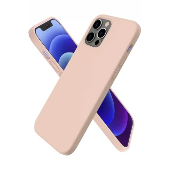 Mey İthalat®   iPhone 12 Pro Kılıf First Silikon - Pudra