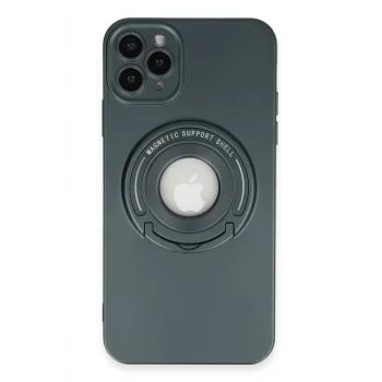 Mey İthalat®   iPhone 12 Pro Kılıf Lukka Magneticsafe Kapak - Koyu Yeşil