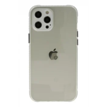 Mey İthalat®   iPhone 12 Pro Kılıf Miami Şeffaf Silikon - Şeffaf