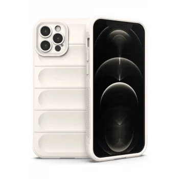 Mey İthalat®   iPhone 12 Pro Kılıf Optimum Silikon - Krem