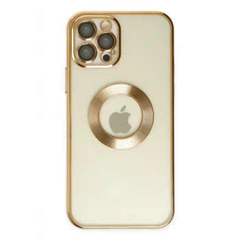 Mey İthalat®   iPhone 12 Pro Kılıf Slot Silikon - Gold