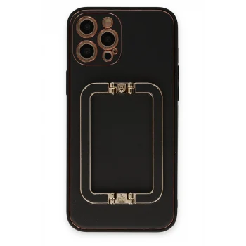 Mey İthalat®   iPhone 12 Pro Max Kılıf Coco Elit Kapak - Siyah