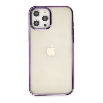 Mey İthalat®   iPhone 12 Pro Max Kılıf Element Silikon - Mor