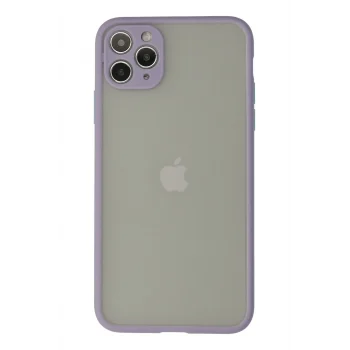 Mey İthalat®   iPhone 12 Pro Max Kılıf Montreal Silikon Kapak - Mor