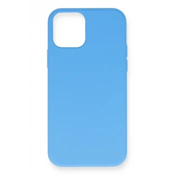 Mey İthalat®   iPhone 12 Pro Max Kılıf Nano içi Kadife Silikon- Mavi