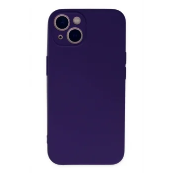 Mey İthalat®   iPhone 13 Mini Kılıf Nano içi Kadife Silikon - Mor