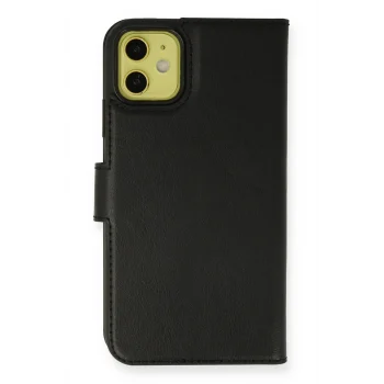 Mey İthalat®   iPhone 13 Mini Kılıf Trend S Plus Kapaklı Kılıf - Siyah