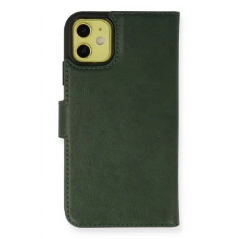 Mey İthalat®   iPhone 13 Mini Kılıf Trend S Plus Kapaklı Kılıf - Yeşil