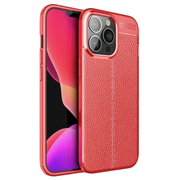 Mey İthalat®   iPhone 13 Pro Kılıf Auto Focus Kapak - Kırmızı
