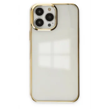 Mey İthalat®   iPhone 13 Pro Kılıf Element Silikon - Gold